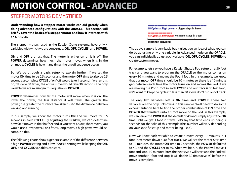 D.) stepper motors demystified -29, Motion control - advanced, Stepper motors demystified | Kessler MOTION CONTROL: Oracle Controller Full (3.02 SL) User Manual | Page 28 / 43