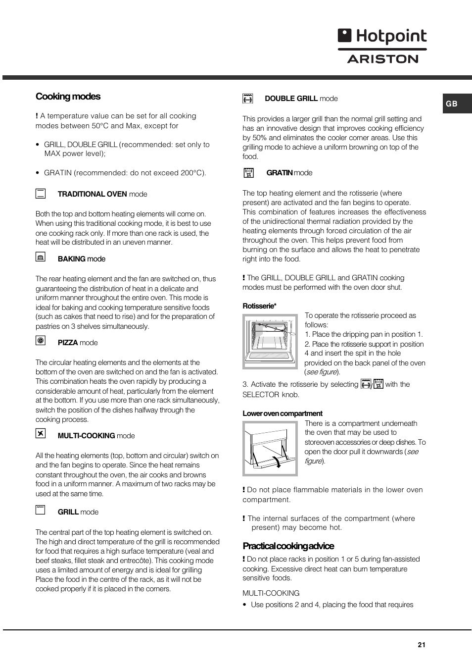 Hotpoint Ariston C 35S P6 R/HA User Manual | Page 21 / 76