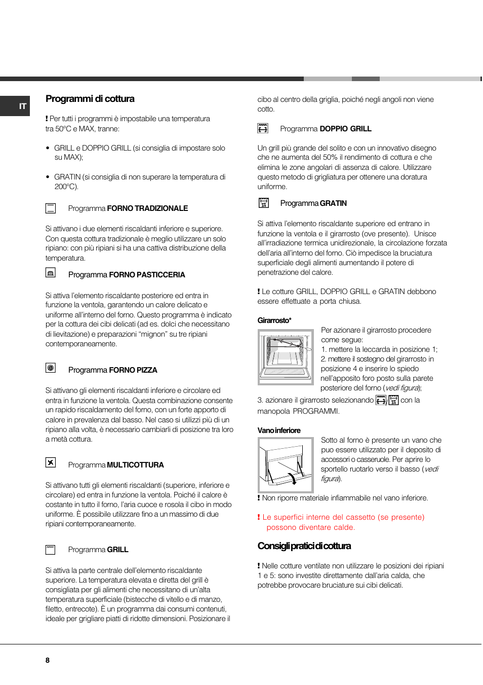 Hotpoint Ariston C 35S P6 R/HA User Manual | Page 8 / 76