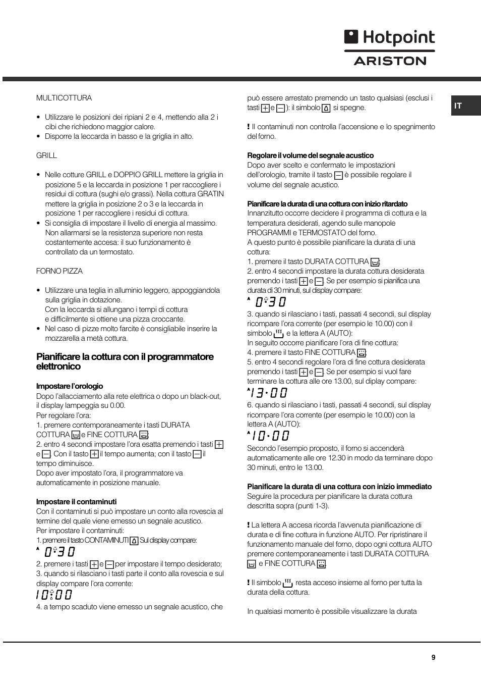 Hotpoint Ariston C 35S P6 R/HA User Manual | Page 9 / 76