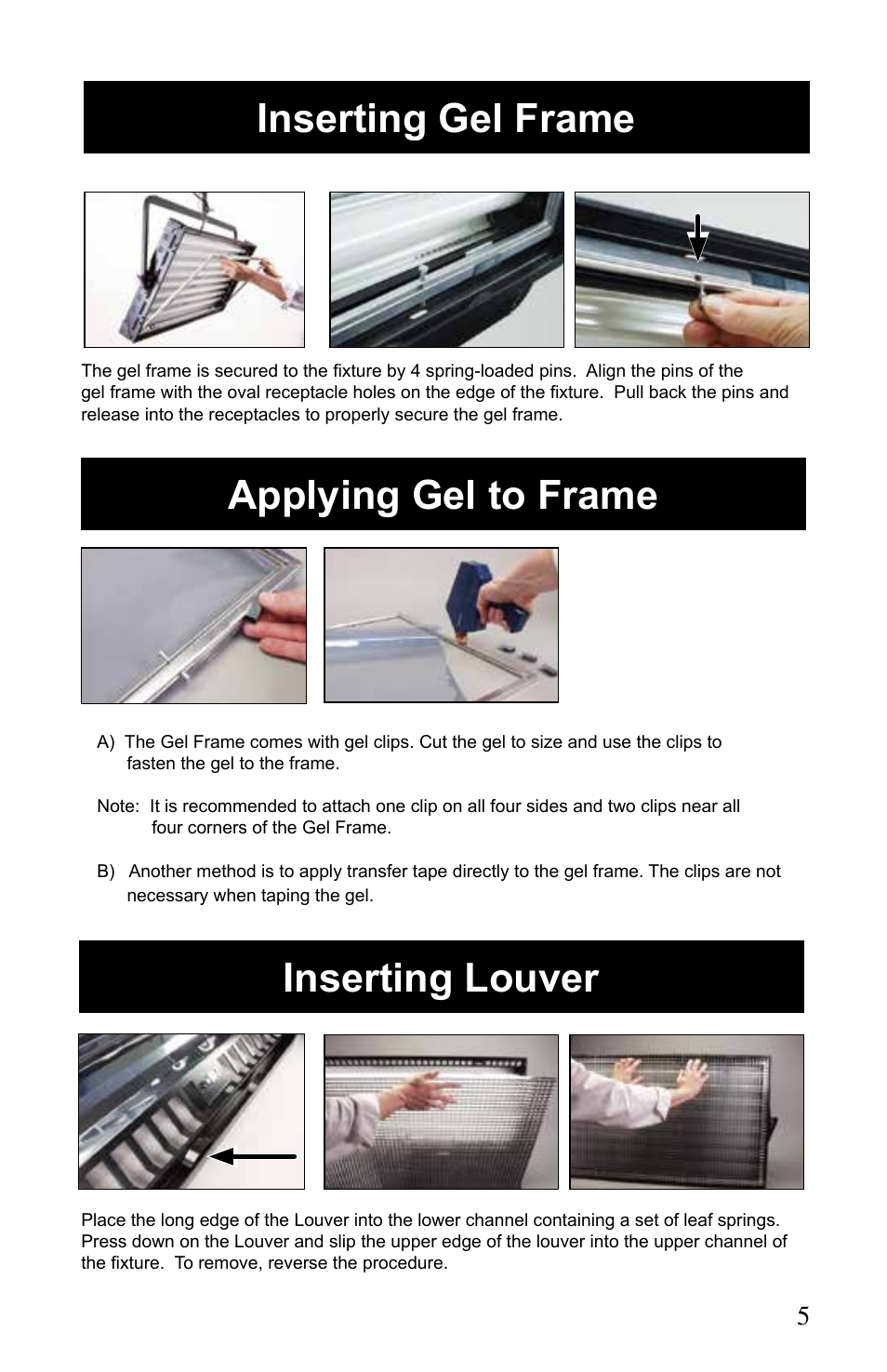 Kino Flo Image 87/47 DMX Series User Manual | Page 5 / 20