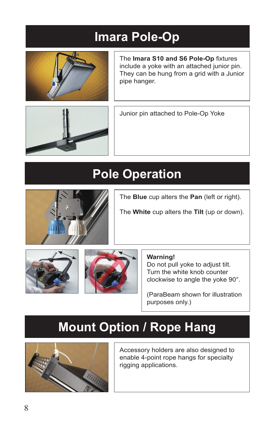 Kino Flo Imara S10/S6 DMX User Manual | Page 8 / 20