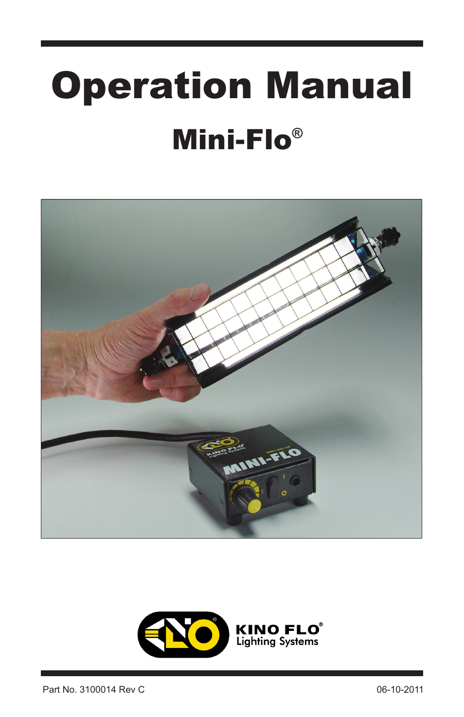 Kino Flo Mini Flo 239X User Manual | 8 pages