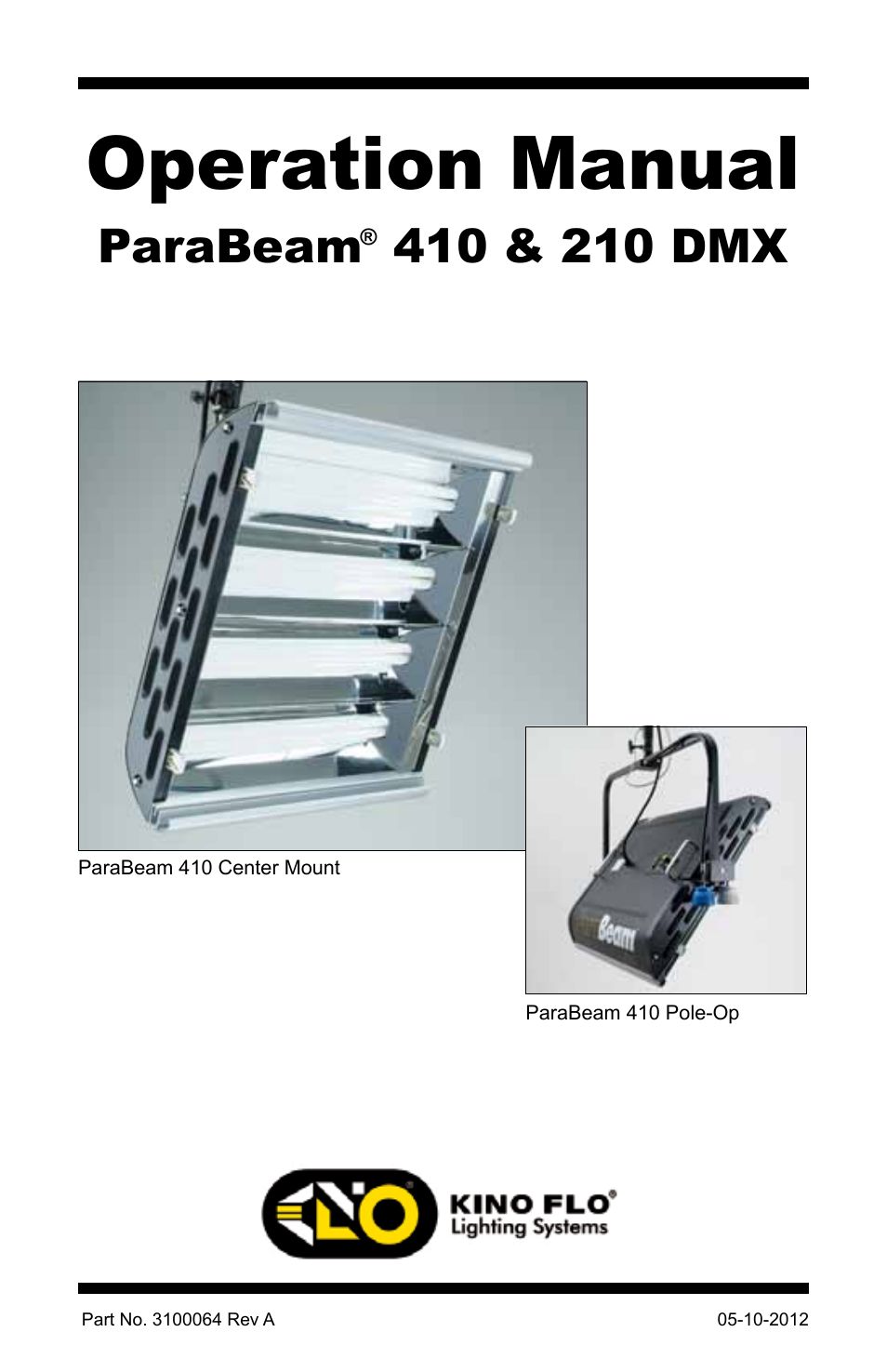 Kino Flo ParaBeam 400/200 DMX User Manual | 20 pages