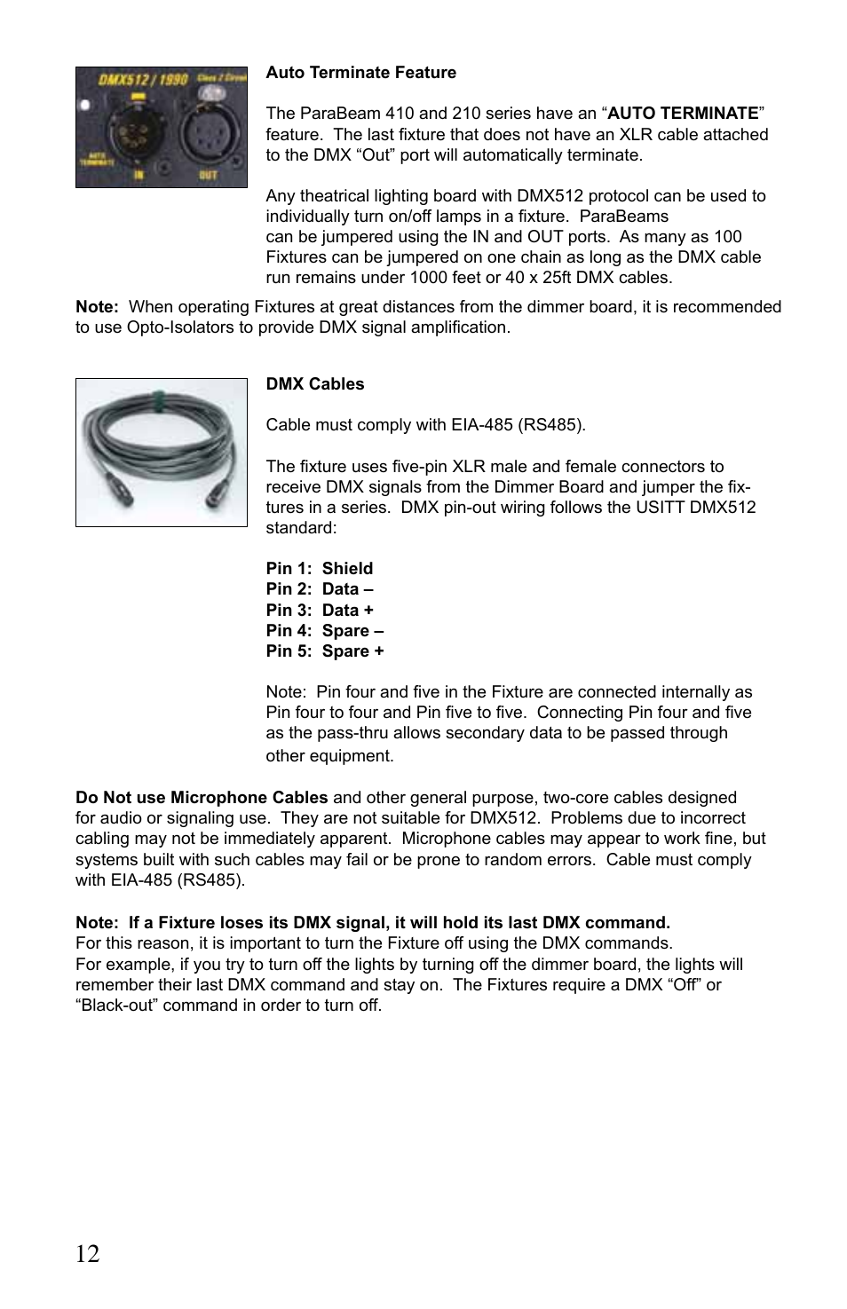 Kino Flo ParaBeam 400/200 DMX User Manual | Page 12 / 20