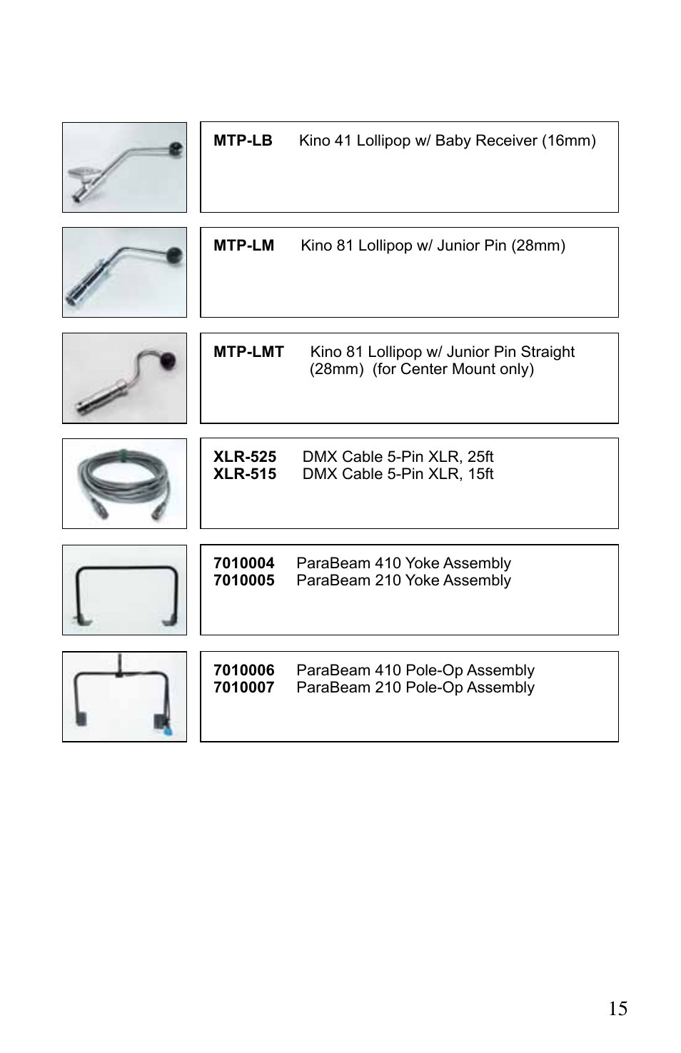 Kino Flo ParaBeam 400/200 DMX User Manual | Page 15 / 20