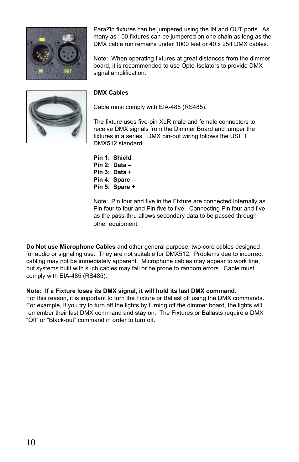 Kino Flo ParaZip 400/200 DMX User Manual | Page 10 / 16