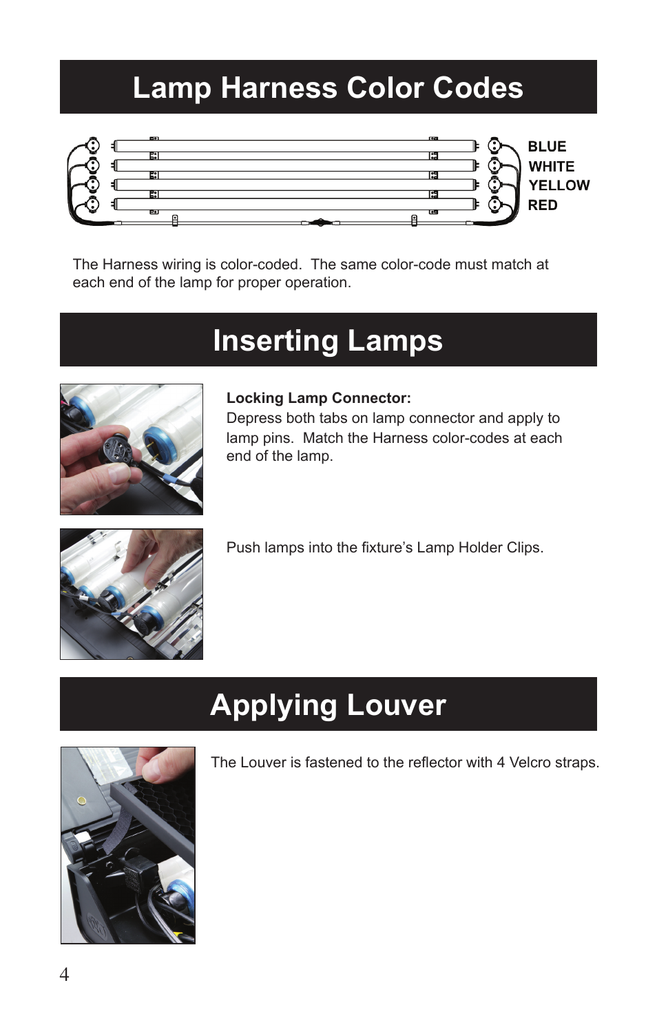 Kino Flo Tegra 4Bank DMX (TEG-450) User Manual | Page 4 / 16