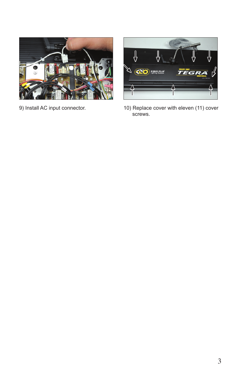 Kino Flo TG1 Ballast Board User Manual | Page 3 / 4