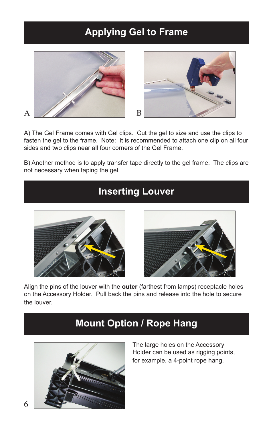 Kino Flo VistaBeam 600/300 DMX User Manual | Page 6 / 20