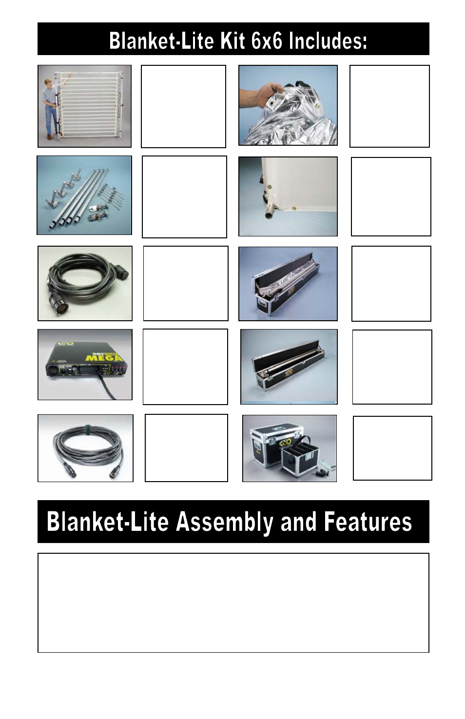 Kino Flo Blanket Light 6X6 DMX User Manual | Page 2 / 19