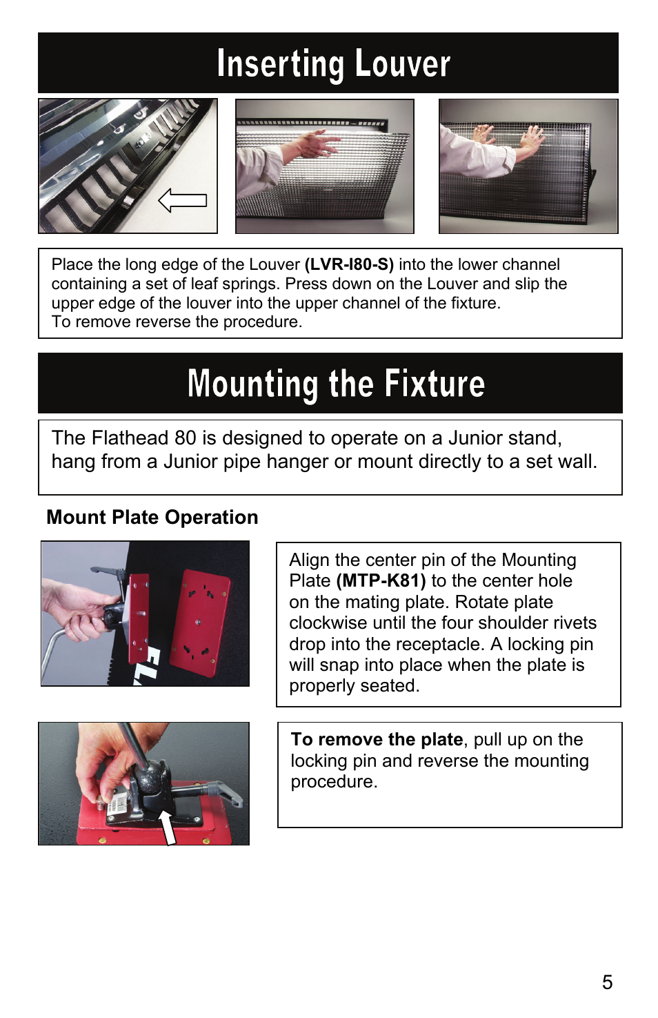 Kino Flo Flathead 80 (BAL-410) User Manual | Page 5 / 12