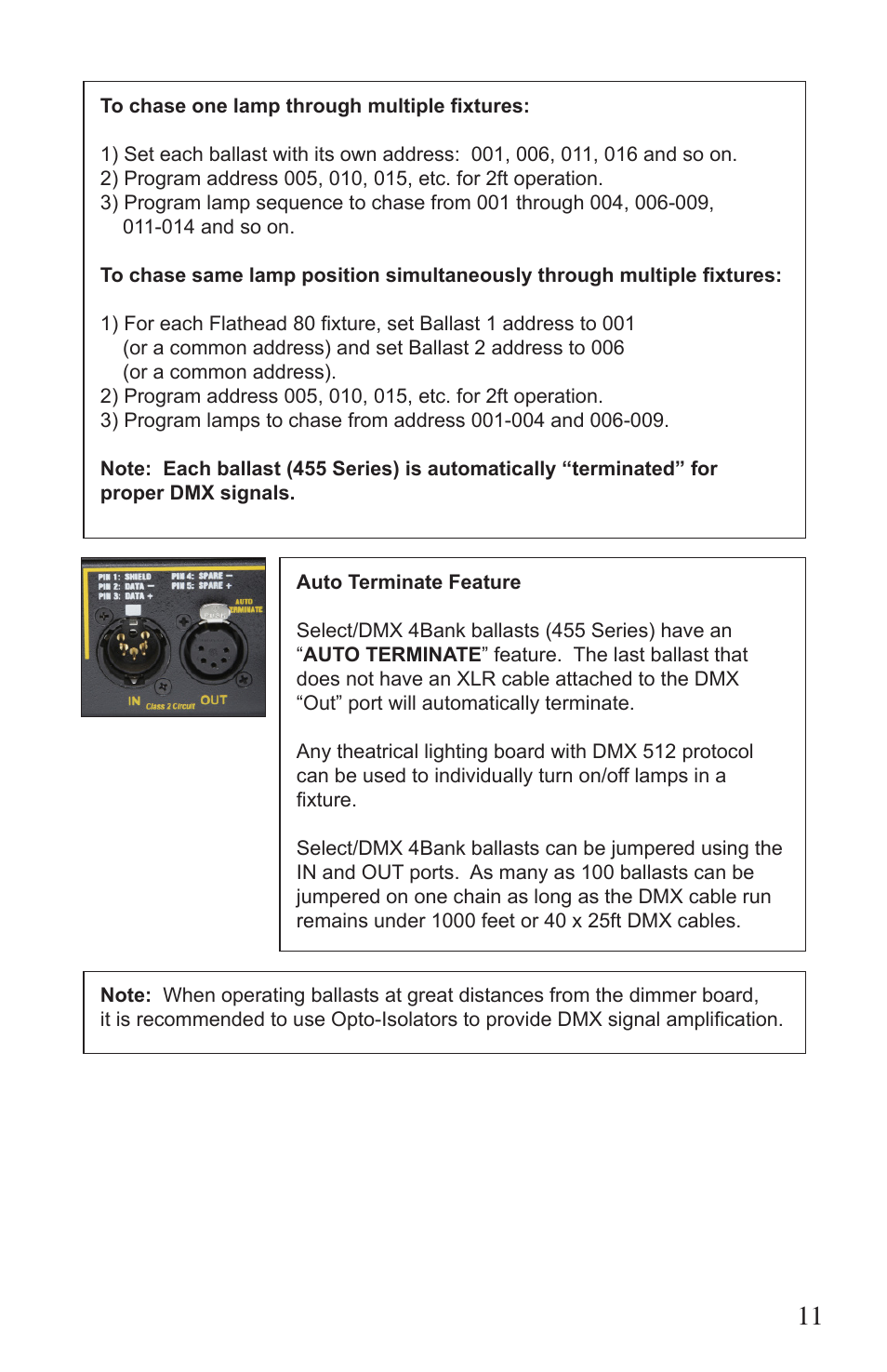Kino Flo Flathead 80 DMX (415, 455) User Manual | Page 11 / 16