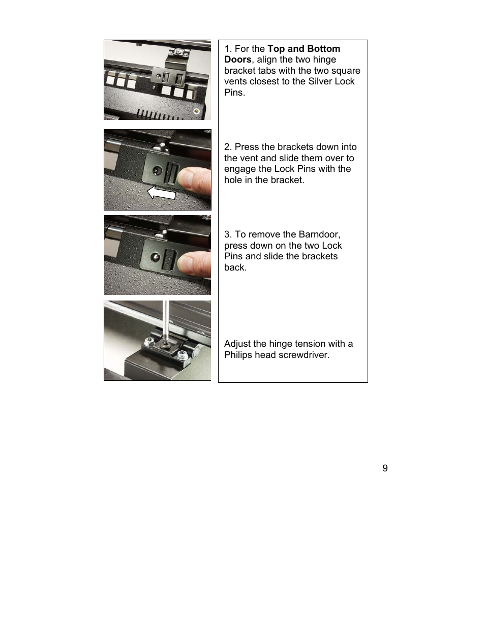 Kino Flo Image 82, 42 & 22 User Manual | Page 9 / 11