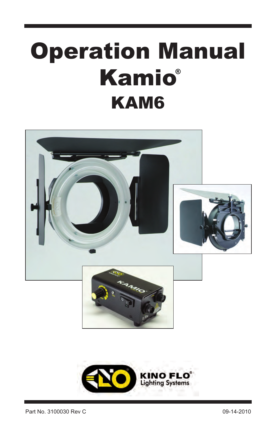 Kino Flo Kamio Kit Kam 6 User Manual | 12 pages