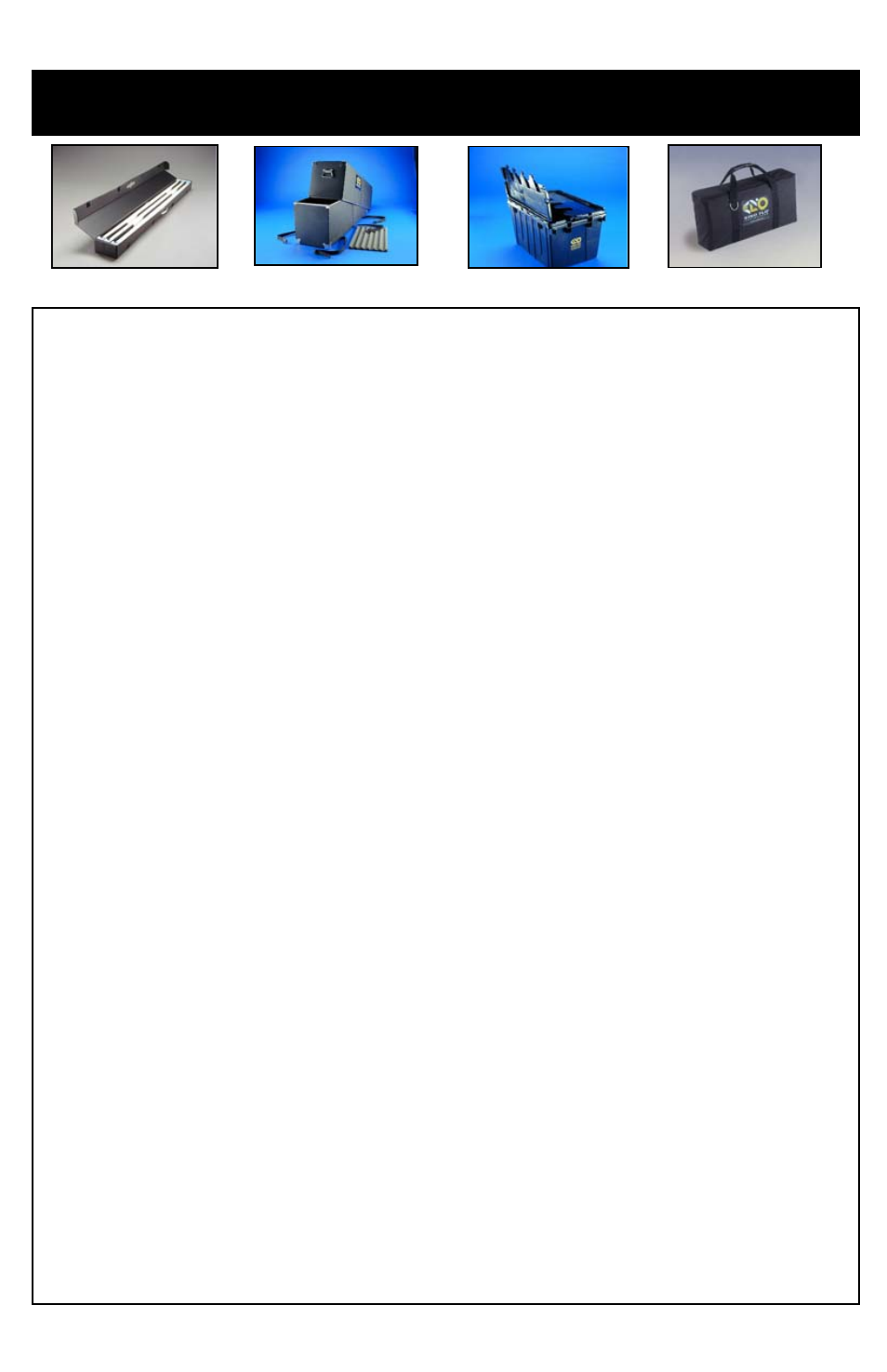 Cases | Kino Flo Select/DMX 4Bank (BAL-450) User Manual | Page 21 / 24