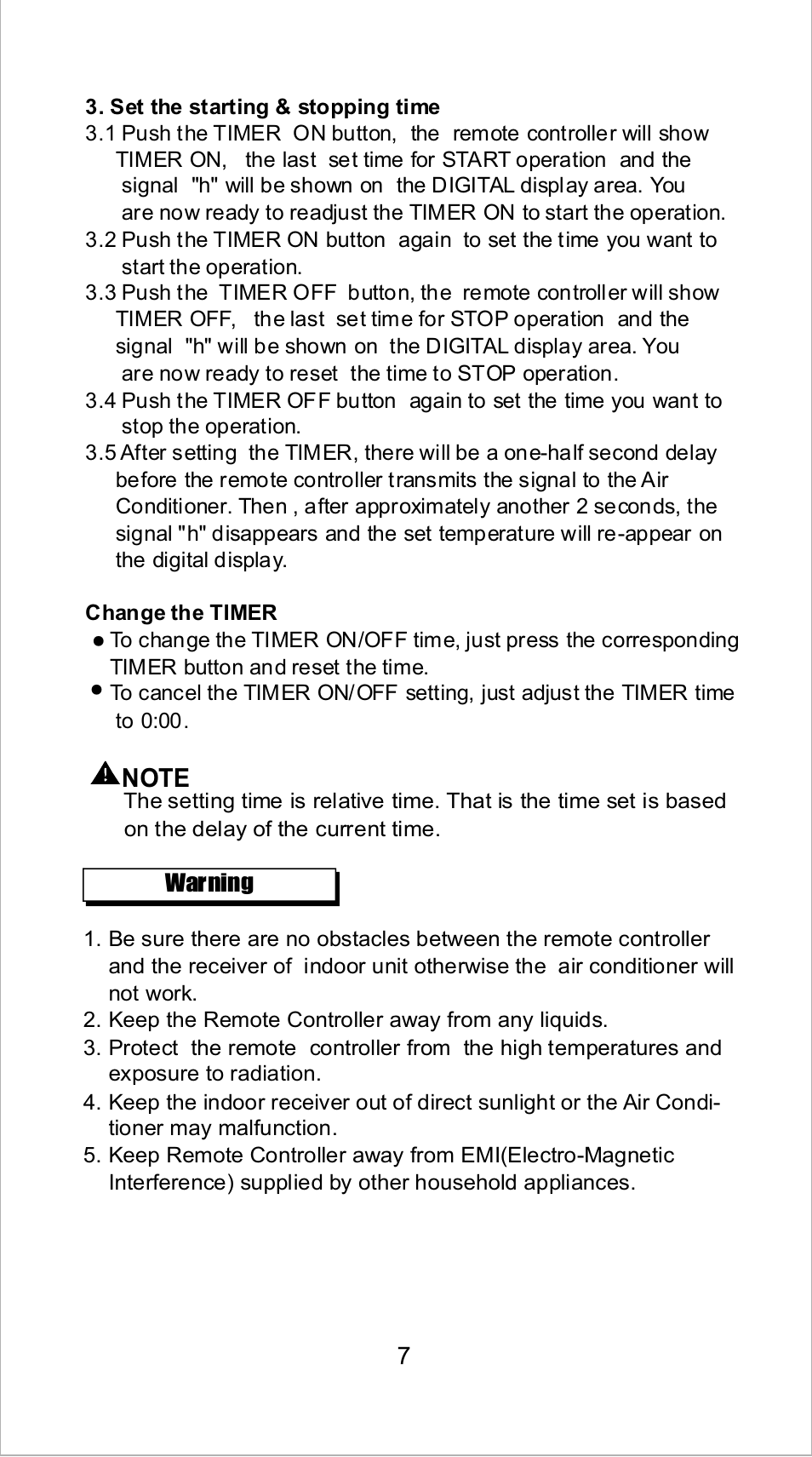 Klimaire KSIN Series Remote User Manual | Page 9 / 10