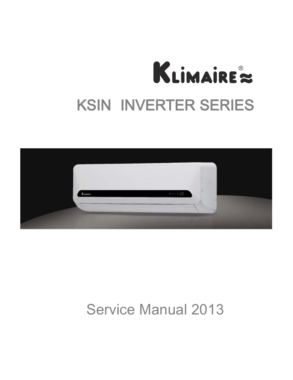 Klimaire KSIN Series Service Manual User Manual | 66 pages