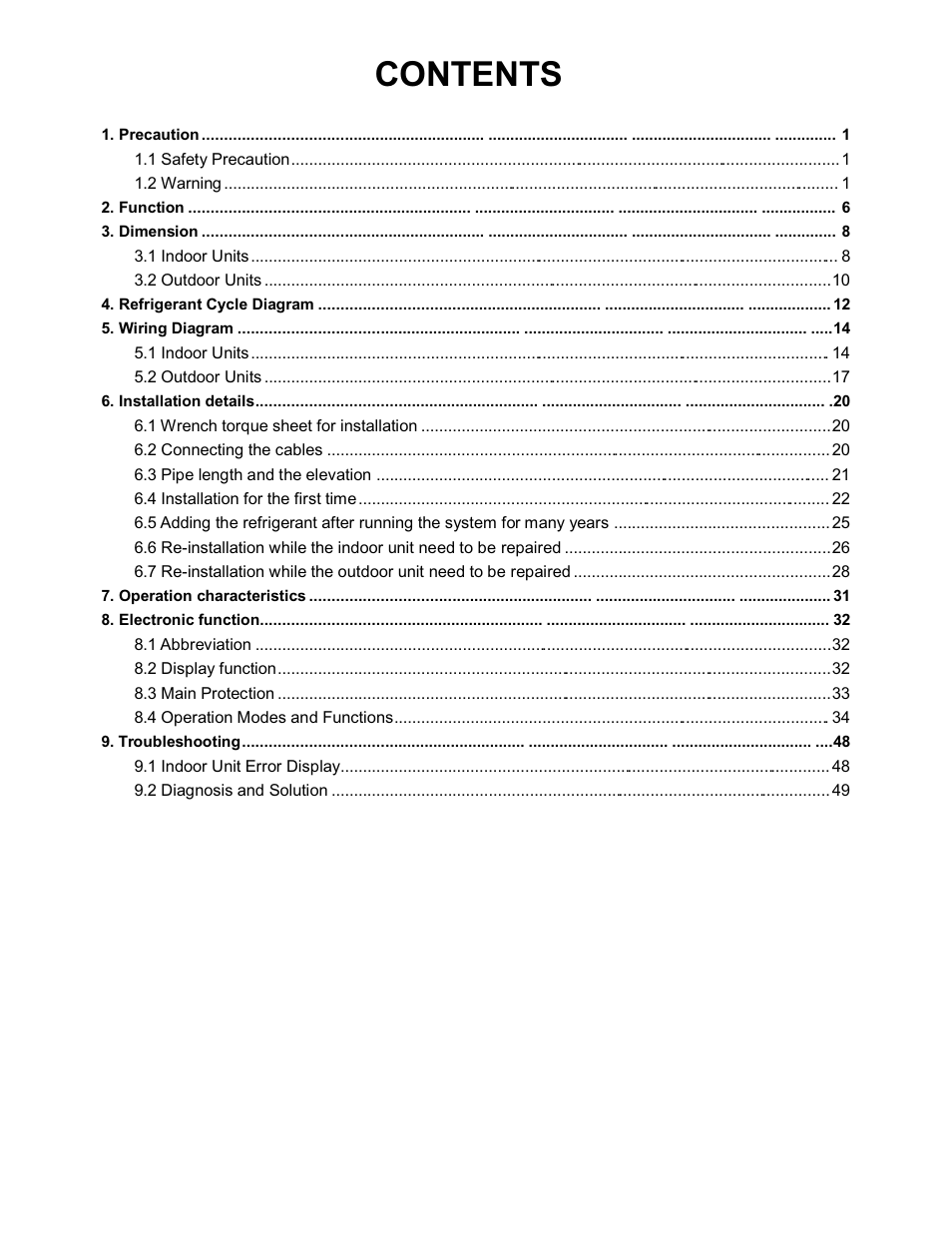 Klimaire KSIN Series Service Manual User Manual | Page 2 / 66