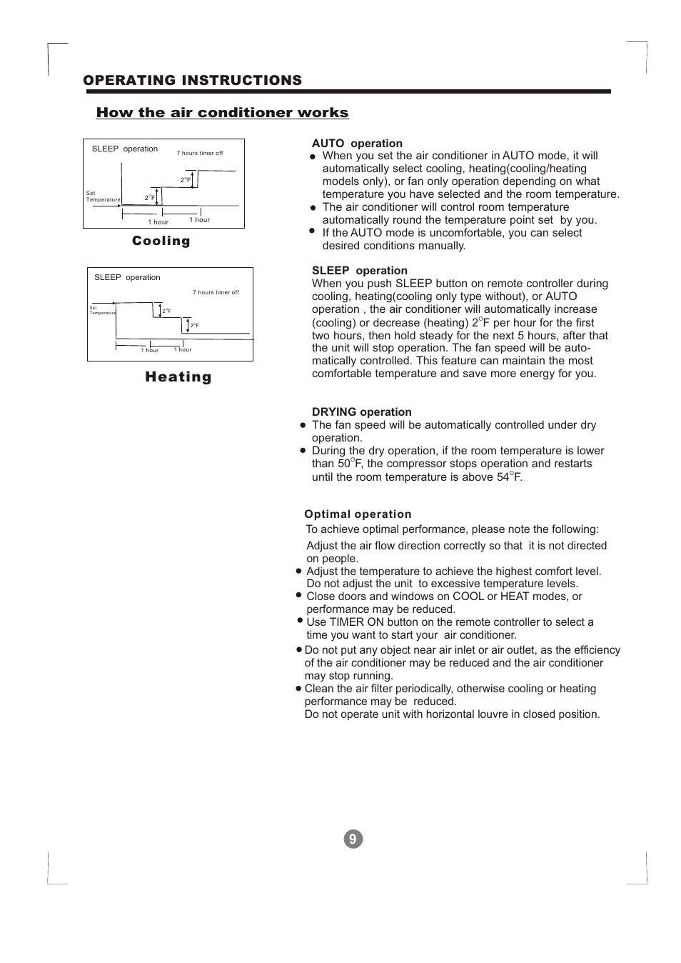 Т³гж 10, Heating, Cooling | Klimaire KSIM Series User Manual User Manual | Page 10 / 16