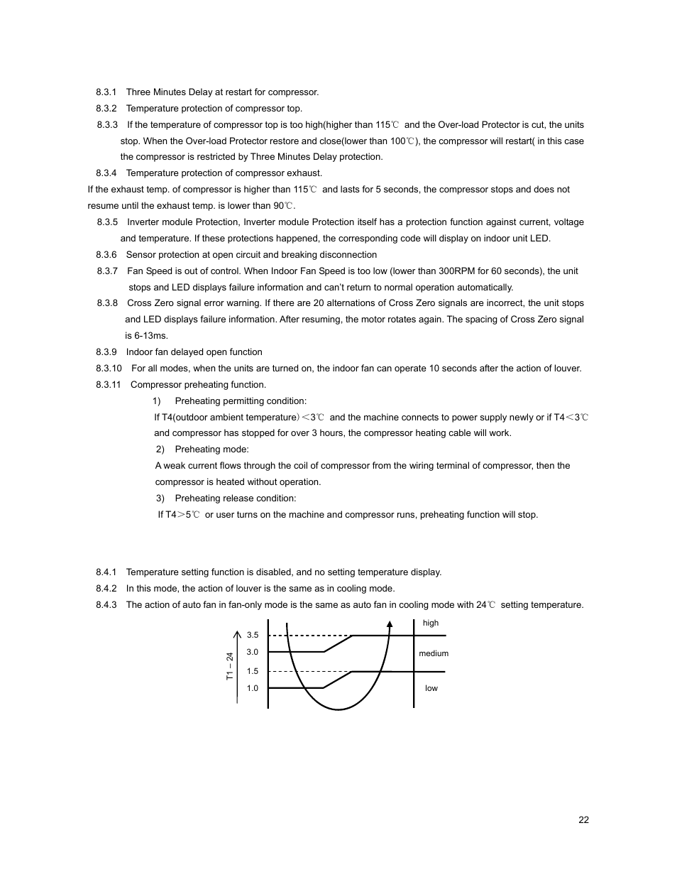 3 protection, 4 fan-only mode | Klimaire KSIM Series Service Manual User Manual | Page 25 / 42