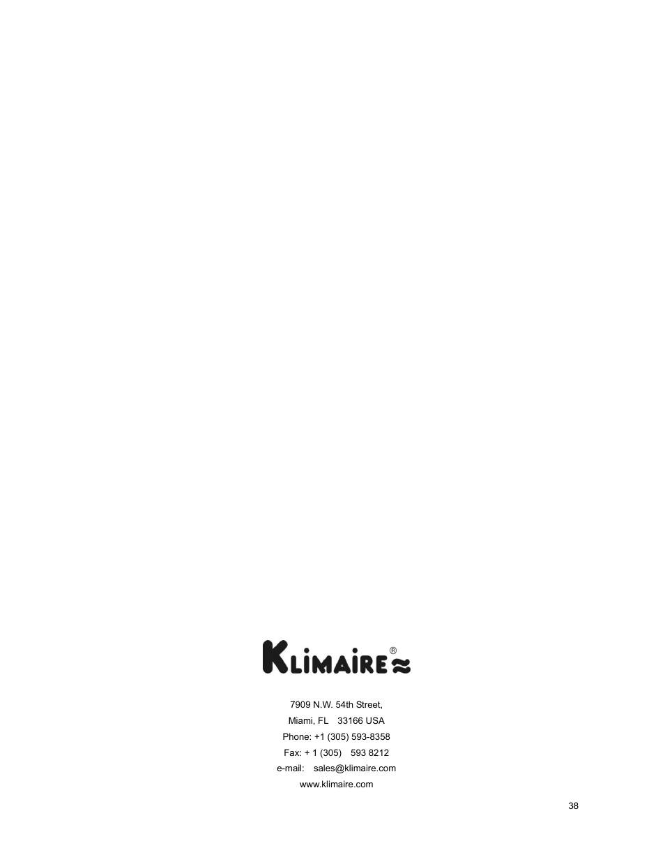 Klimaire KSIM Series Service Manual User Manual | Page 41 / 42
