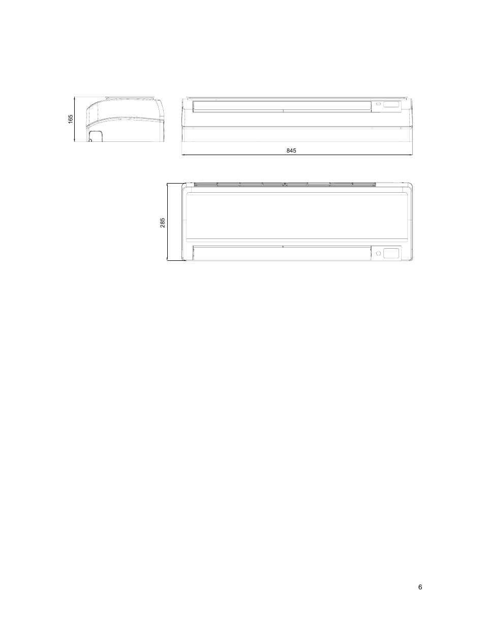 Dimension | Klimaire KSIM Series Service Manual User Manual | Page 9 / 42
