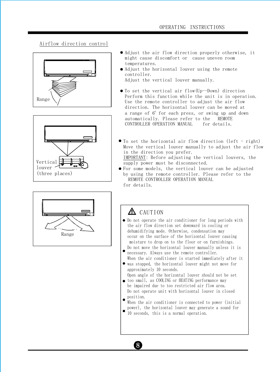 Caution | Klimaire KSIL036-H215 User Manual User Manual | Page 9 / 16