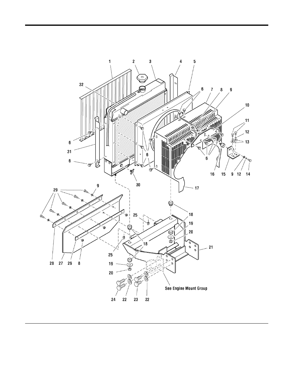 Radiator mount & service parts group | Briggs & Stratton 5900204 User Manual | Page 48 / 98