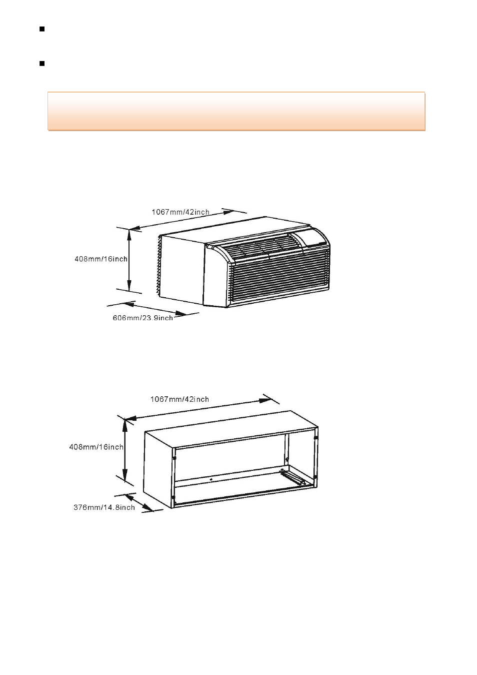 7 installation details, 1 how to install the unit | Klimaire KTHM015-E5H2 PTAC Service Manual User Manual | Page 15 / 23