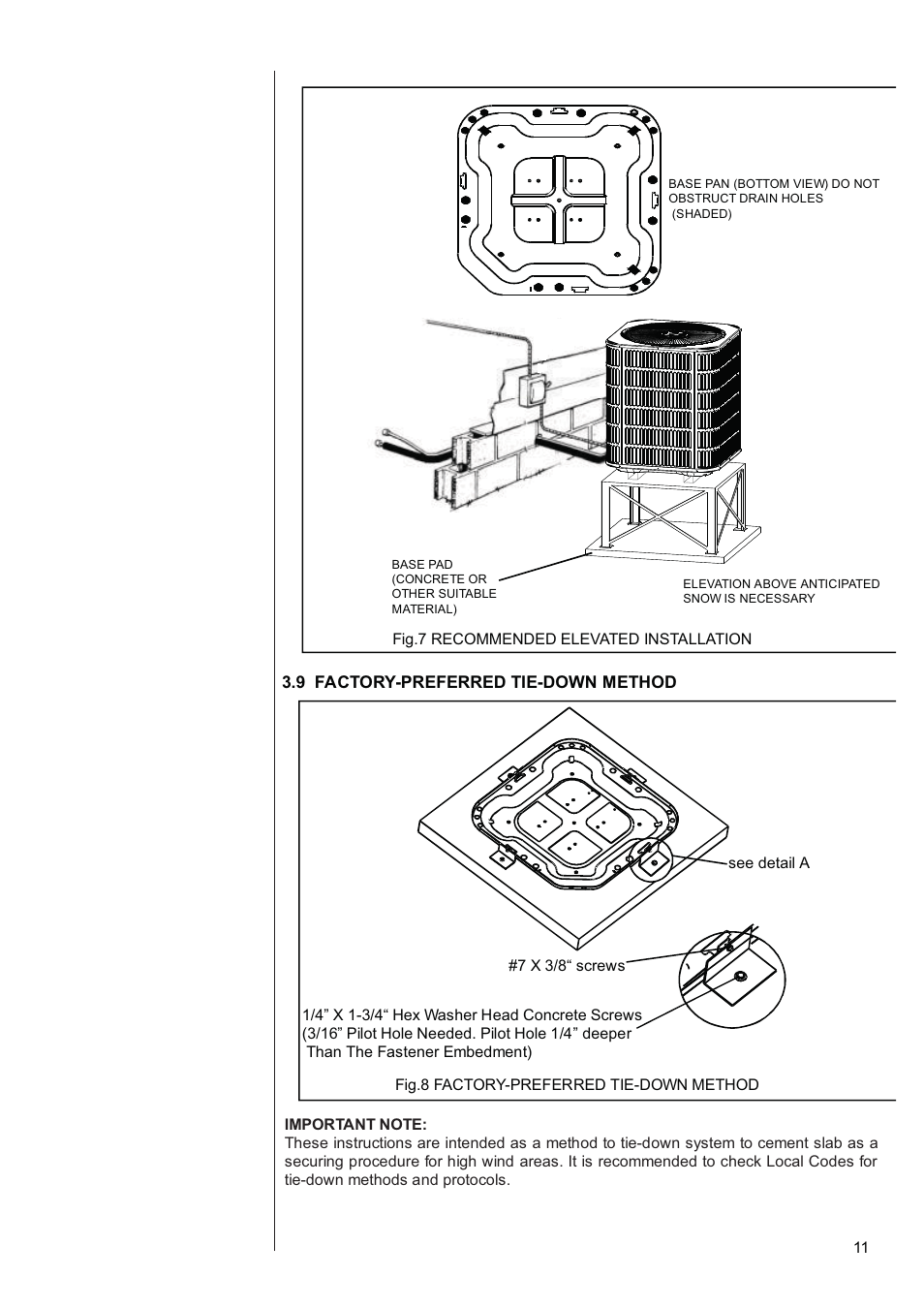 Required parts list | Klimaire 13 SEER Series User Manual | Page 12 / 26