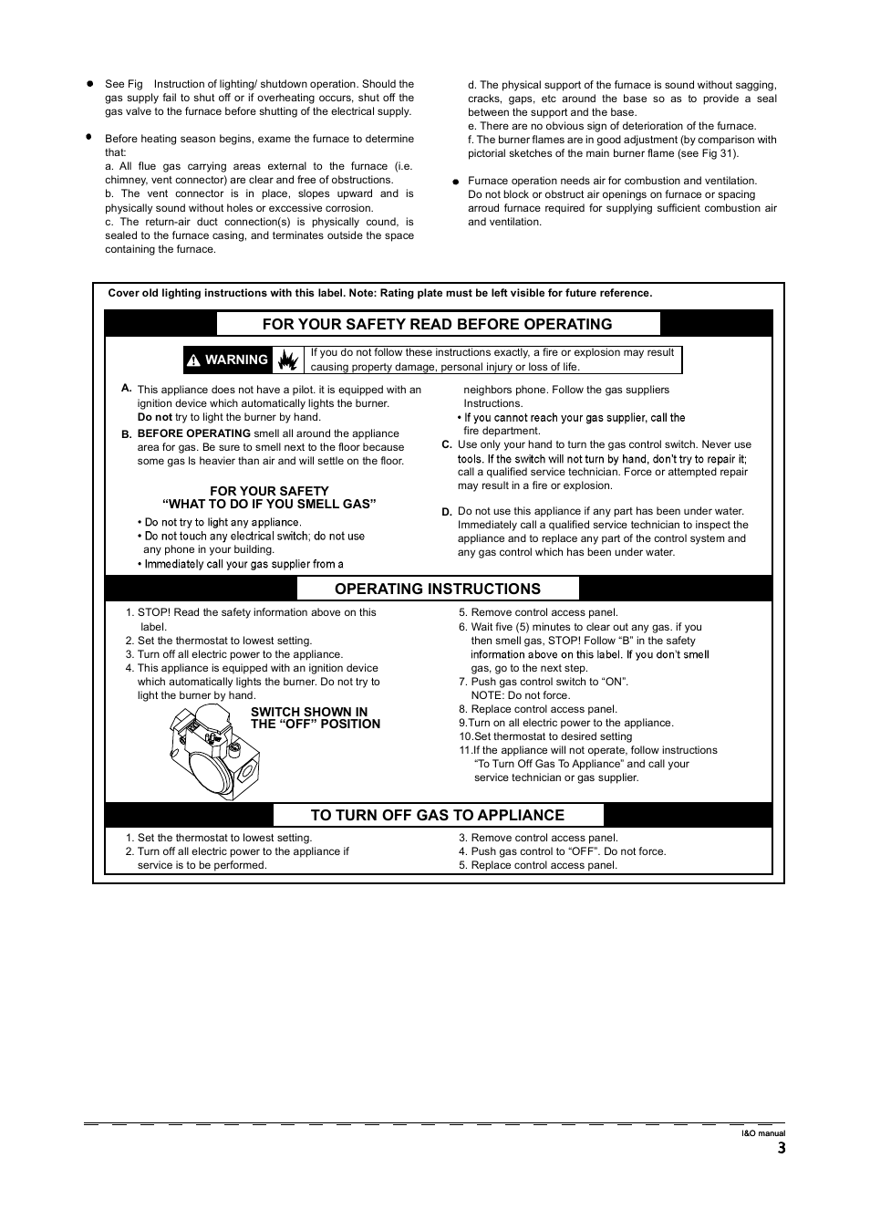 Klimaire GM80S Series User Manual | Page 5 / 37