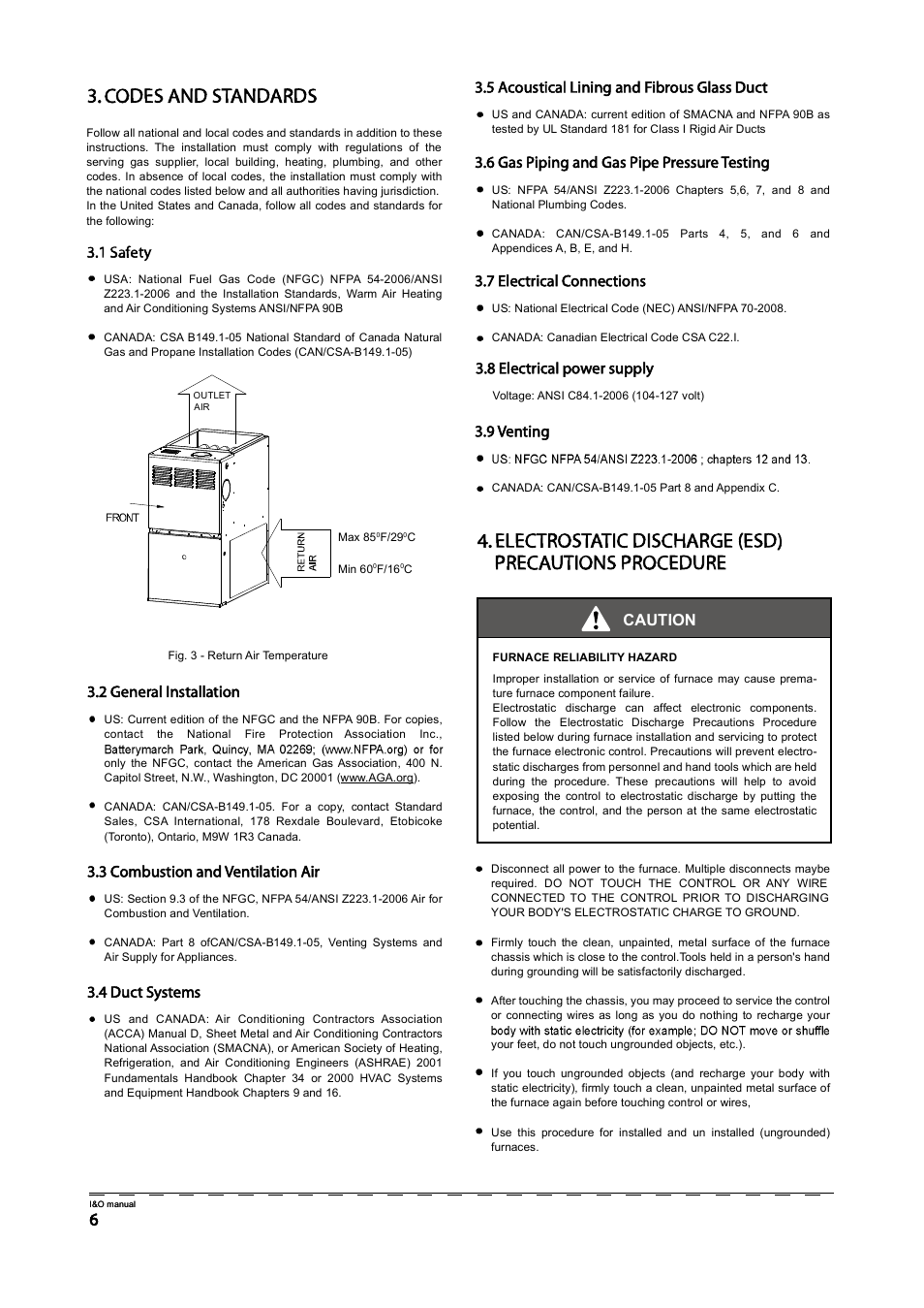 Нтп н¿º»¬§ caution, Нто щ»²»®¿´ ч, Нтн э±³¾«-¬·±² ¿²¼ к»²¬·´¿¬·±² я | Нтм ь«½¬ н, Нтл я½±«-¬·½¿´ ф·²·²¹ ¿²¼ ъ·¾®±«- щ´¿-- ь, Нтк щ¿- р·°·²¹ ¿²¼ щ¿- р·°» р®»--«®» м, Нтй ы´»½¬®·½¿´ э, Нтз к»²¬·²¹ нти ы | Klimaire GM80S Series User Manual | Page 8 / 37