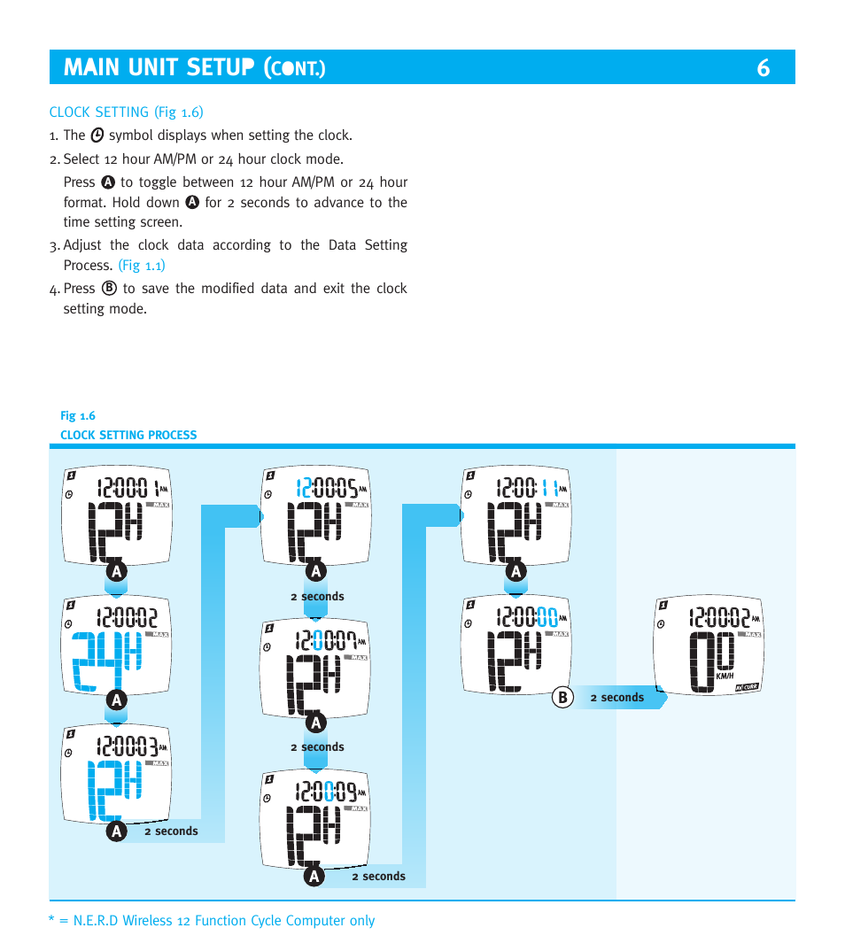 Main unit setup, Cont.) | Knog NERD 9 User Manual | Page 6 / 13