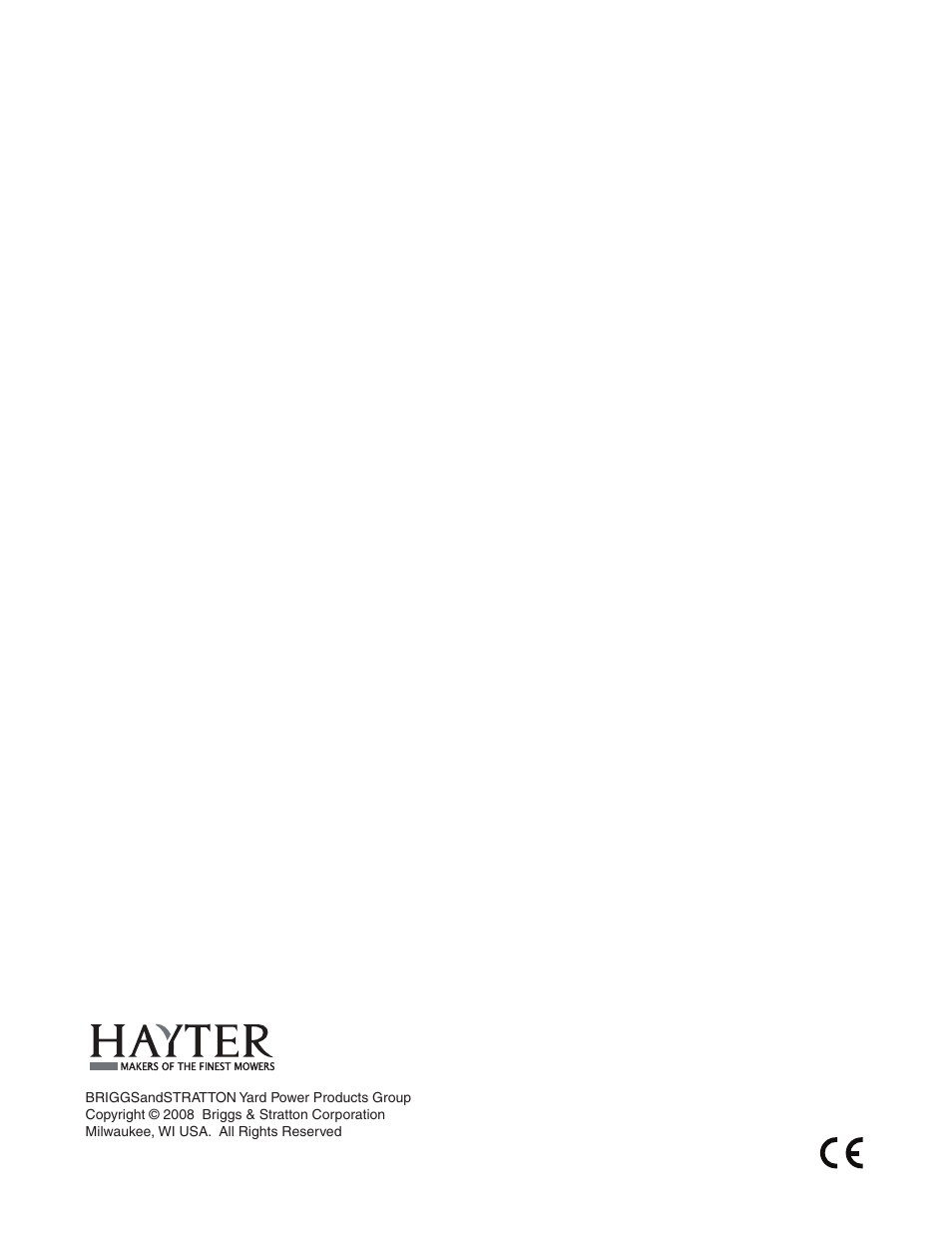 Briggs & Stratton HERITAGE TRACTOR 131F User Manual | Page 36 / 36