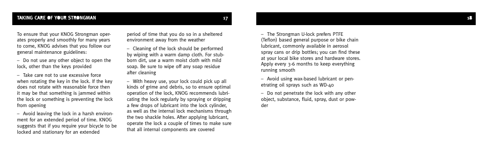 Knog STRONGMAN User Manual | Page 9 / 9