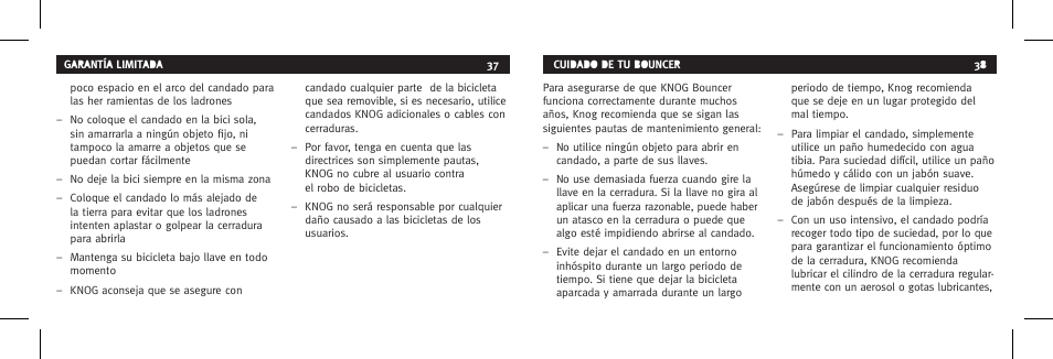 Knog BOUNCER User Manual | Page 19 / 38