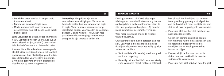 Knog BOUNCER User Manual | Page 31 / 38