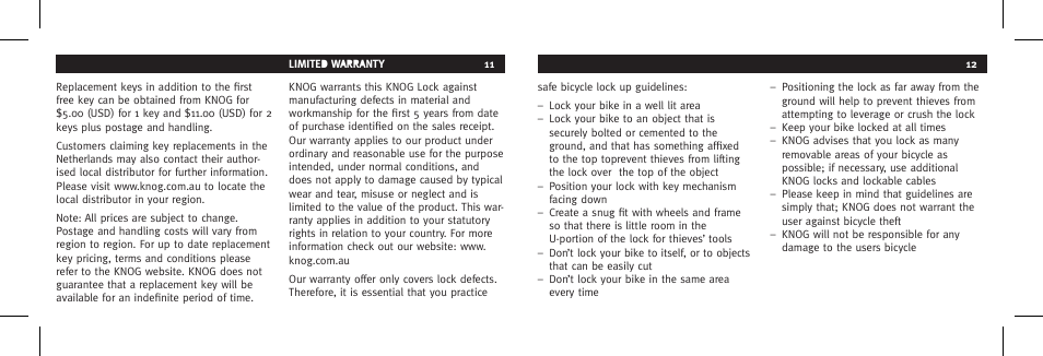 Knog BOUNCER User Manual | Page 6 / 38