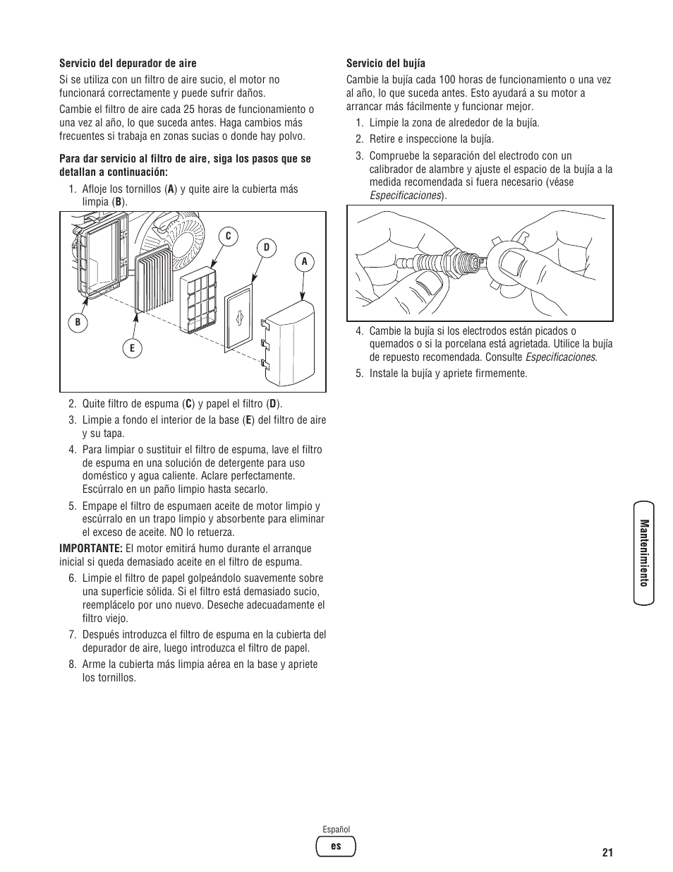 Briggs & Stratton 203985GS User Manual | Page 49 / 84