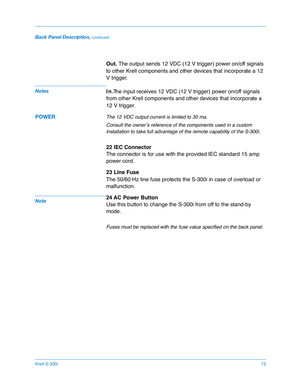 Krell S-300i User Manual | Page 17 / 34