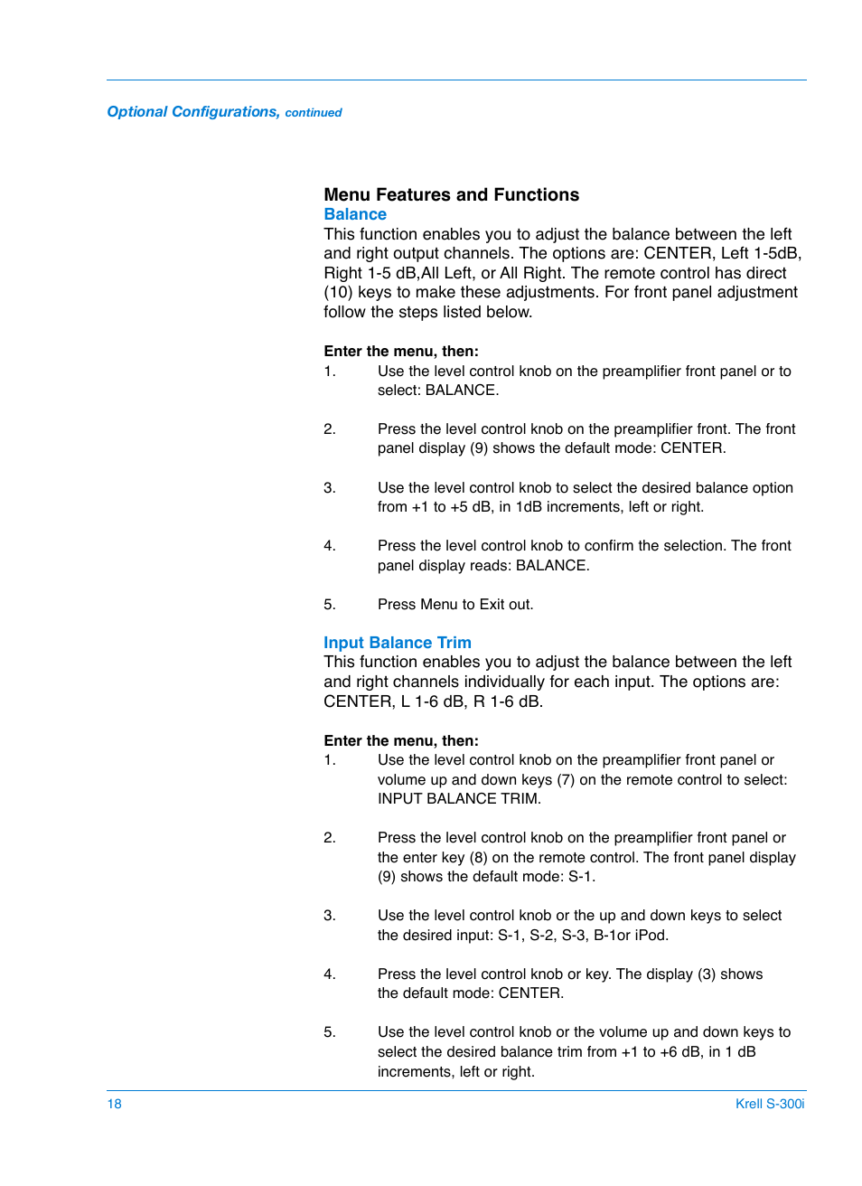 Krell S-300i User Manual | Page 22 / 34