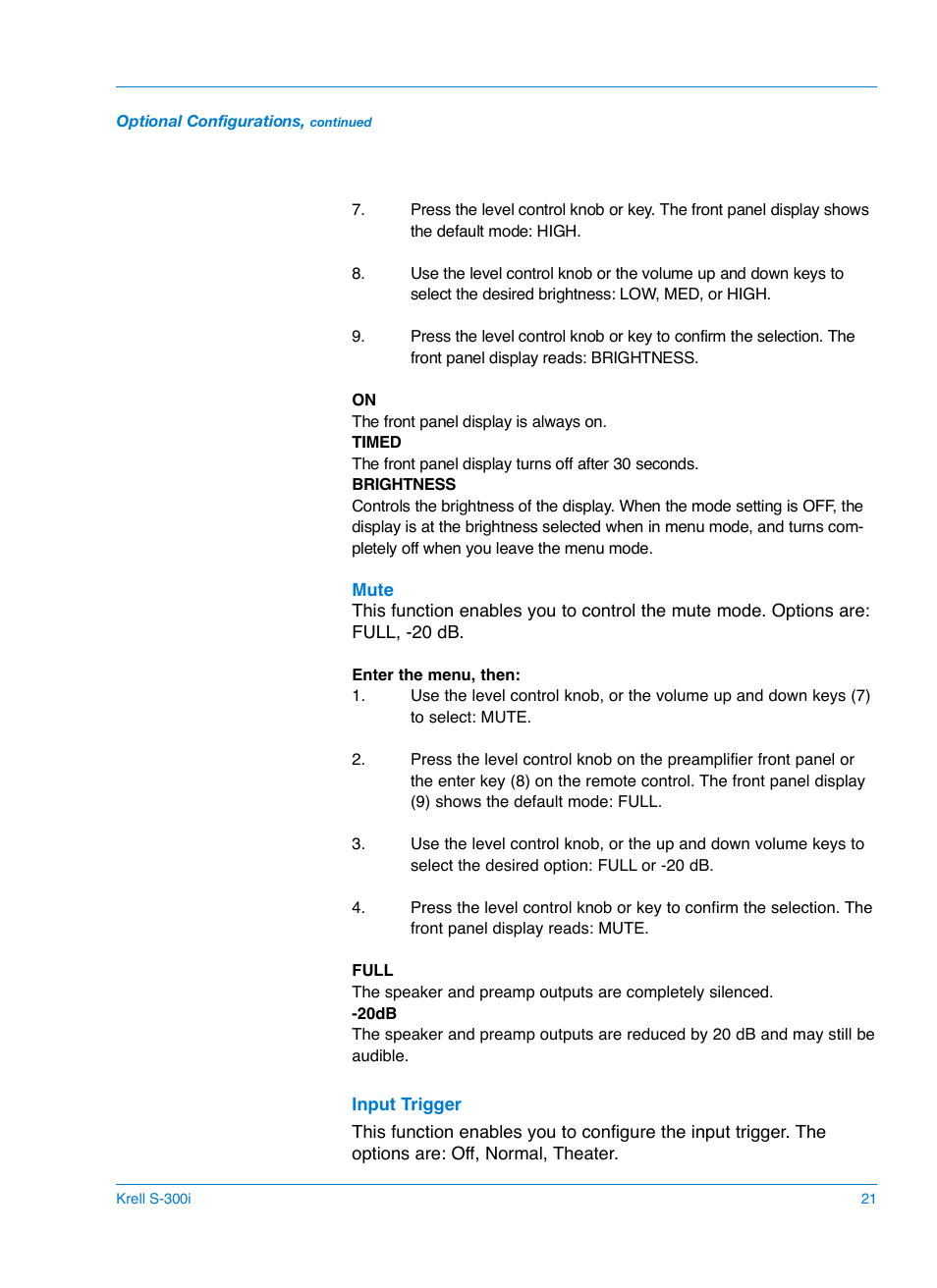 Krell S-300i User Manual | Page 25 / 34