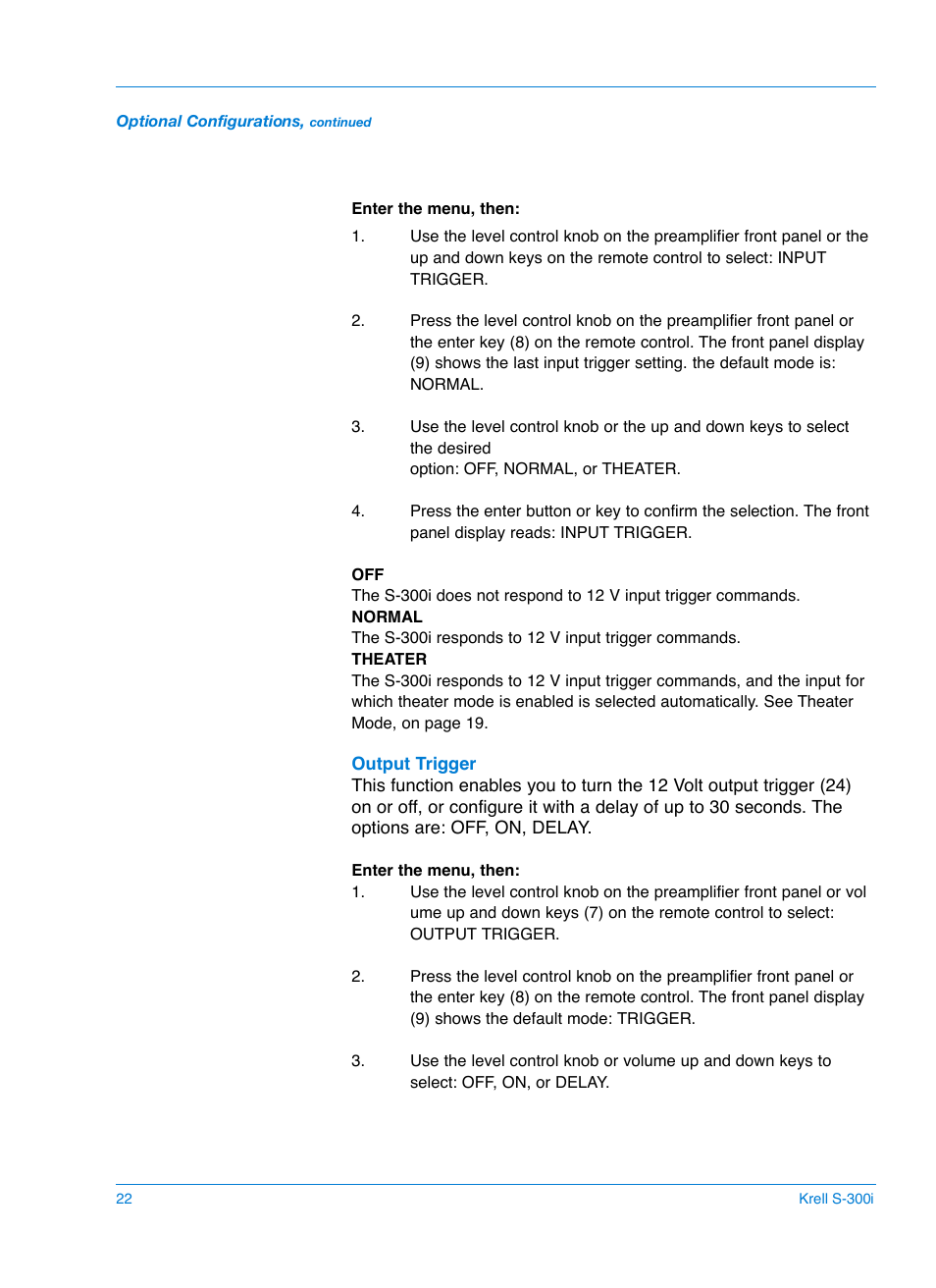 Krell S-300i User Manual | Page 26 / 34
