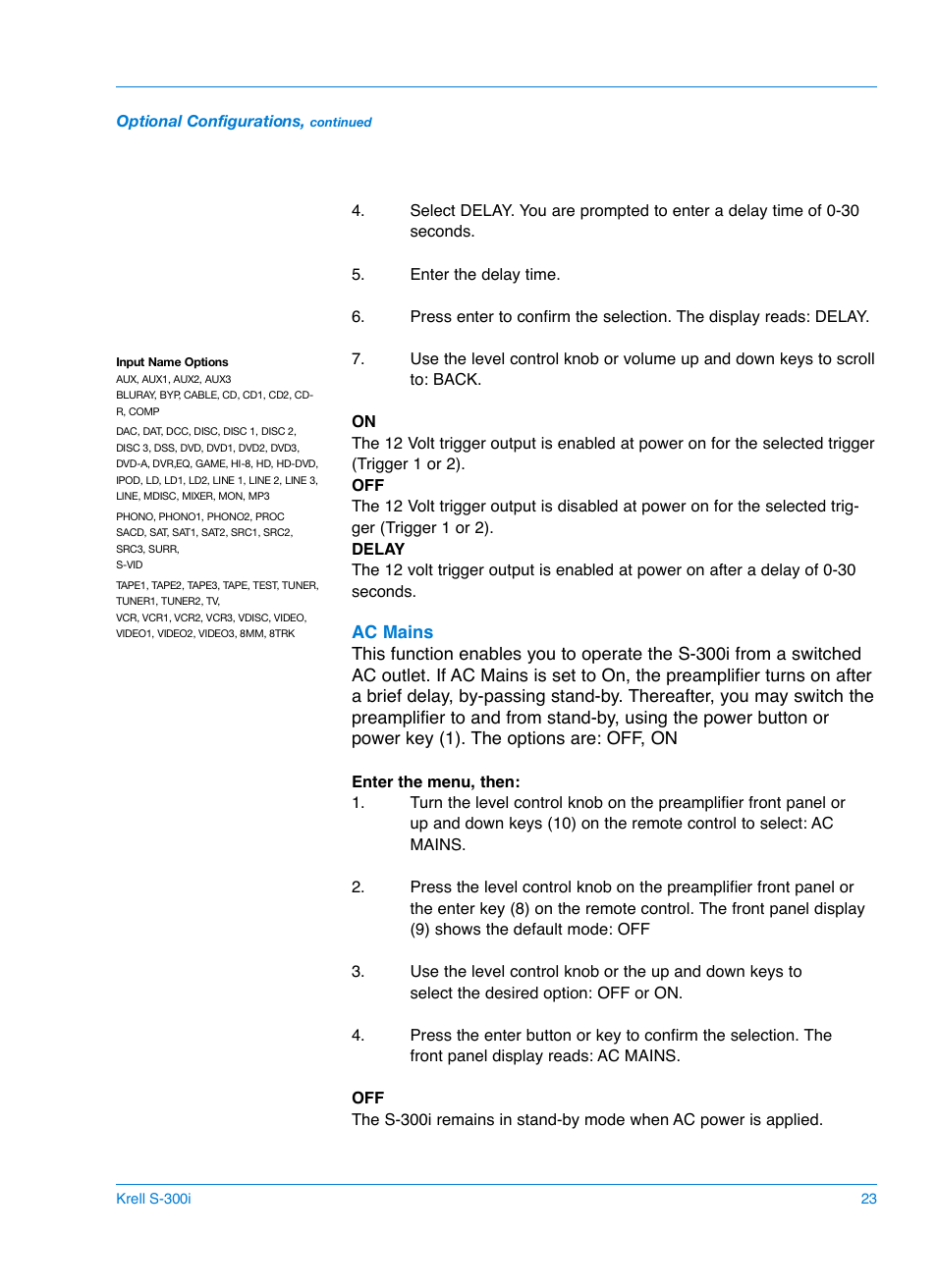 Krell S-300i User Manual | Page 27 / 34