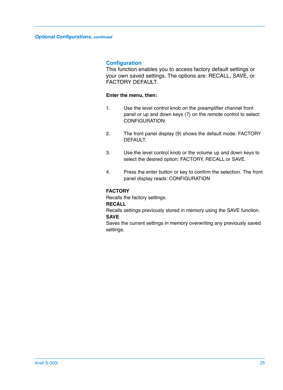 Krell S-300i User Manual | Page 29 / 34