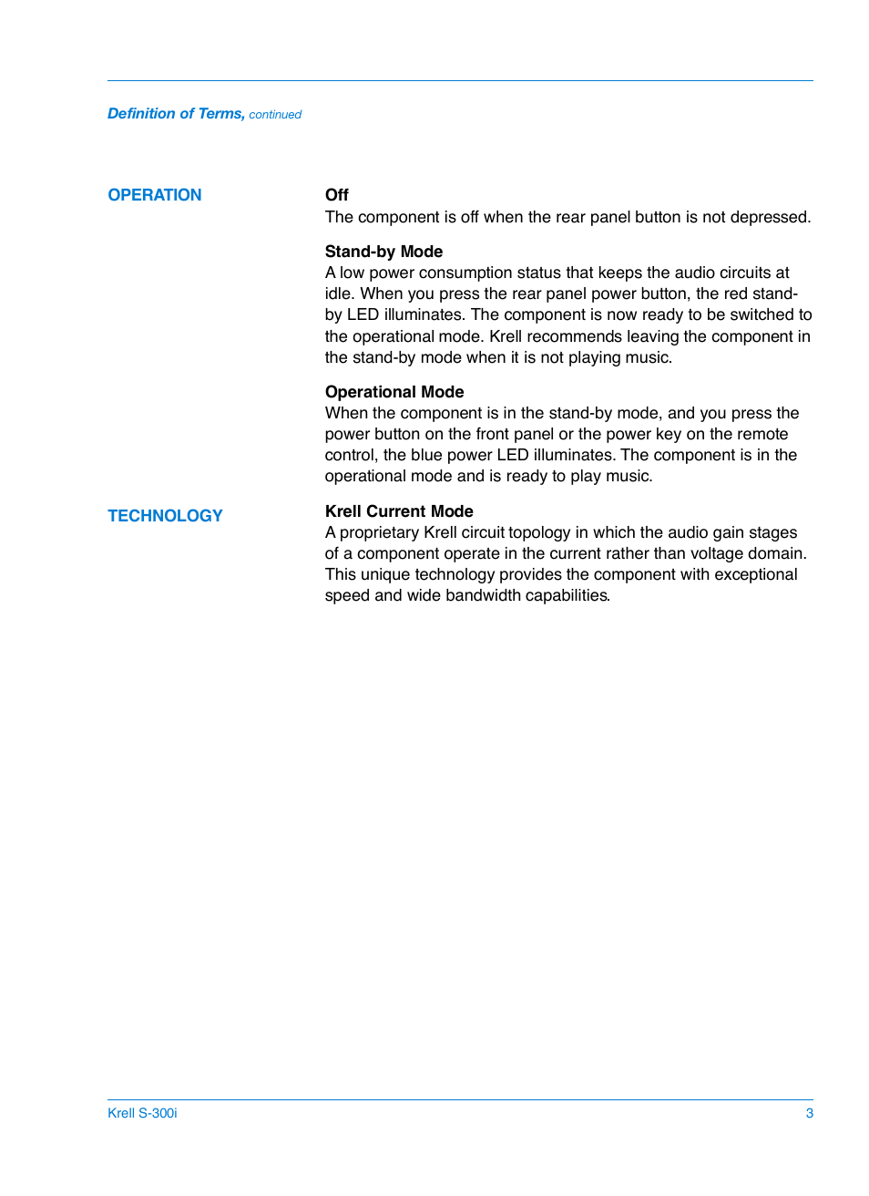 Krell S-300i User Manual | Page 7 / 34