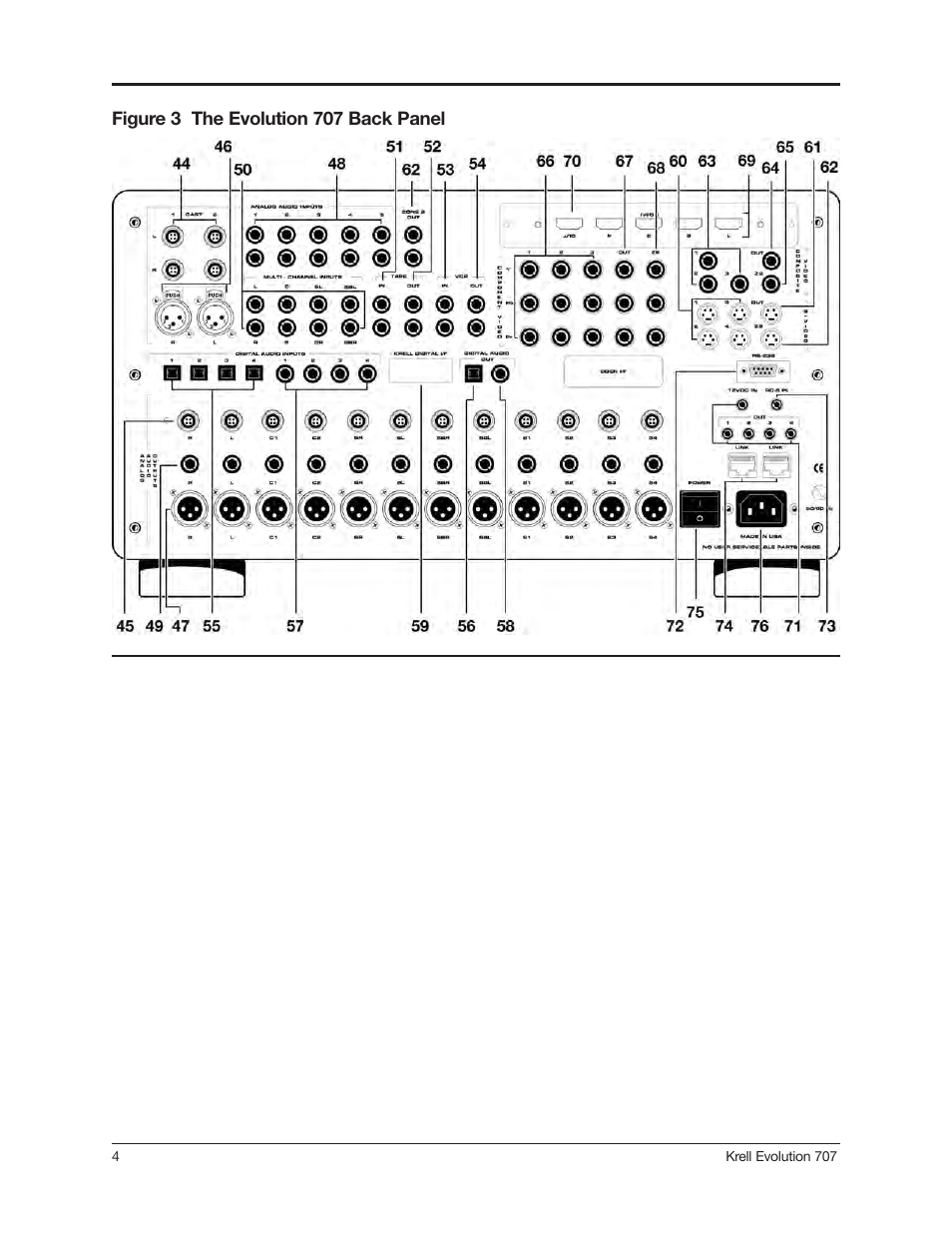 Krell 707 Evolution User Manual | Page 4 / 12