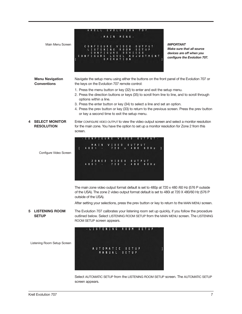 Krell 707 Evolution User Manual | Page 7 / 12