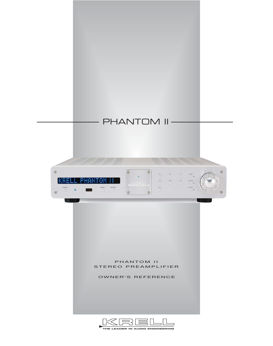 Krell Phantom II Manual User Manual | 49 pages